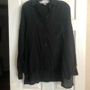 H&M Oversized Silk Button Up - 6